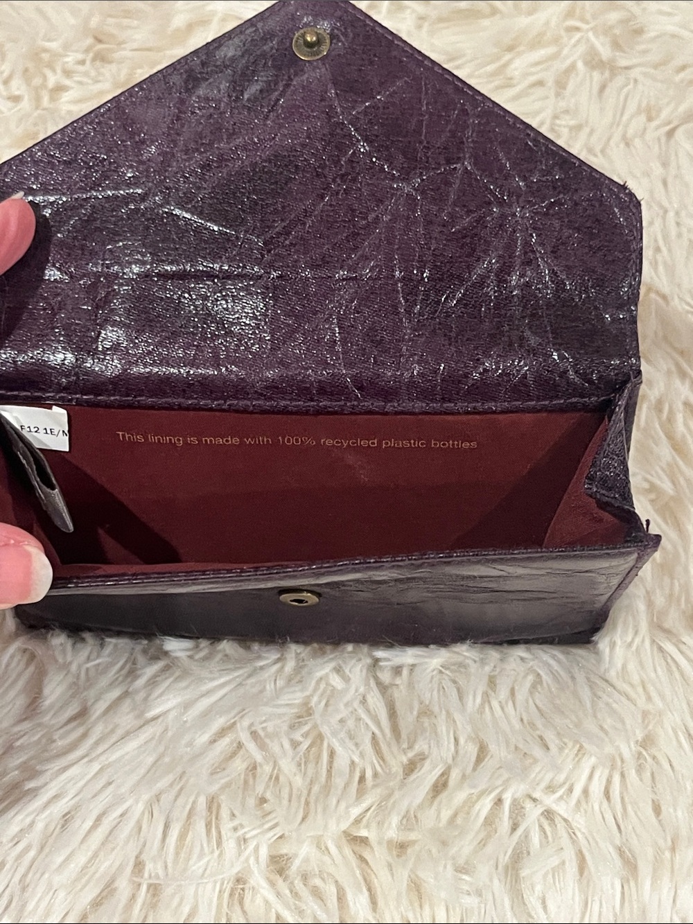 Matt & Nat deep purple/plum wallet. - Picture 3 of 10
